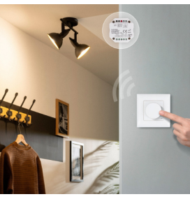 Mando regulador y pastilla reguladora led Triac sin cables