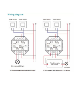 Mando regulador y pastilla reguladora led Triac sin cables