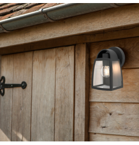 Aplique de pared Kelsey pequeño E27 cristal transparente