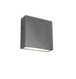 Aplique led de pared Lutec Gemini Xf plano 4K 9,5W acero inoxidable