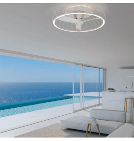Ventilador de techo led Mantra Nature blanco regulable