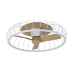 Ventilador de techo led Mantra Nature blanco y madera regulable