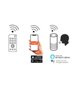 Ventilador de techo led Mantra Tibet mini negro regulable