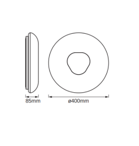Plafón led Osram Orbis Donut Smart Wifi 24W