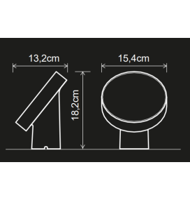 Lámpara led inteligente Lutec Moa Bluetooh RGB+CCT 9,5W blanco