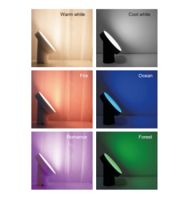 Lámpara led inteligente Lutec Moa Bluetooh RGB+CCT 9,5W blanco