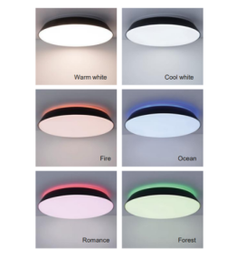 Plafón led inteligente Lutec Panter 40W RGB+CCT bluetooh