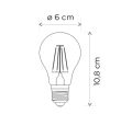 Bombilla led vintage inteligente Lutec E27 A60 5W