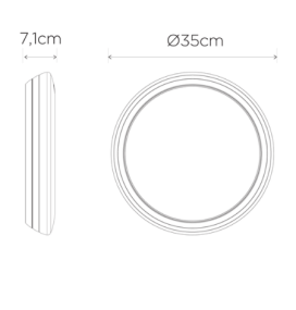 Plafón led inteligente Lutec Cepa 24W RGB+CCT bluetooh negro