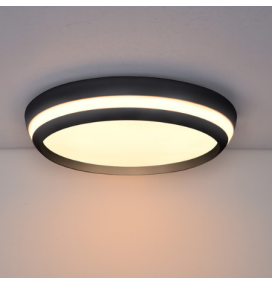 Plafón led inteligente Lutec Cepa 24W RGB+CCT bluetooh negro