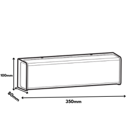 Aplique led de pared Lutec Doblo L 34W