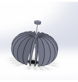 Lámpara led colgante ACB Rosa del desierto Ø60cm