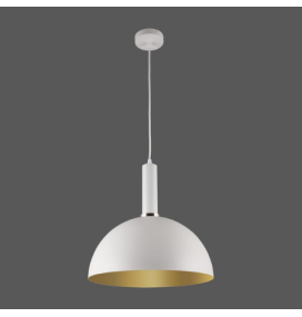 Lámpara led colgante ACB Tiga blanco y oro