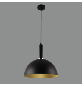 Lámpara led colgante ACB Tiga negro y oro