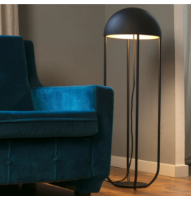 Lámpara led de pie Faro Jellyfish negra