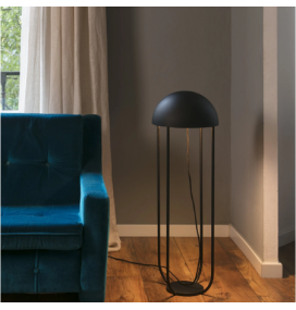 Lámpara led de pie Faro Jellyfish negra