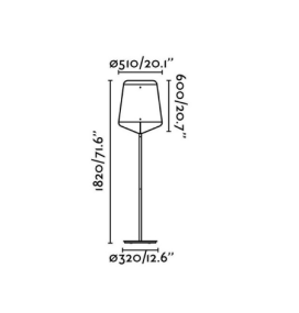 Lámpara led de pie Faro Stood