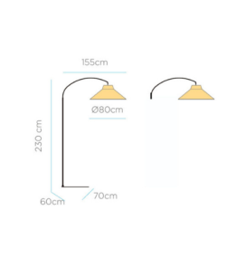 Lámpara de pie Newgarden Niza 230