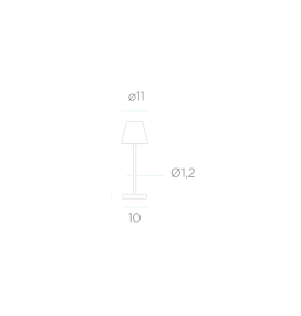 Lámpara led Newgarden Lola Slim 30 lima