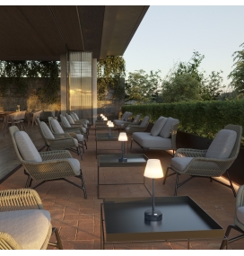 Lámpara led de mesa Newgarden Lola Slim 30 blanca