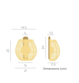 Aplique led de pared Newgarden Bossa 25