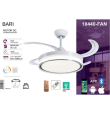 Ventilador led de techo Jueric Bari blanco