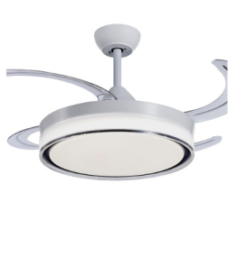 Ventilador led de techo Jueric Bari blanco