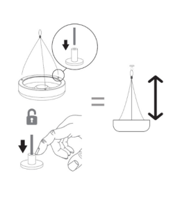 Macetero led colgante Newgarden Elba 39 redondo