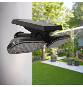 Aplique solar para pared y suelo con sensor de movimiento