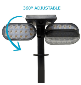 Aplique solar para pared y suelo con sensor de movimiento