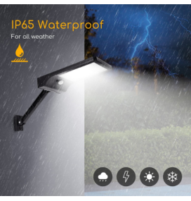 Aplique solar para pared con sensor de movimiento