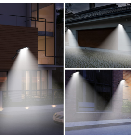 Aplique solar para pared con sensor de movimiento