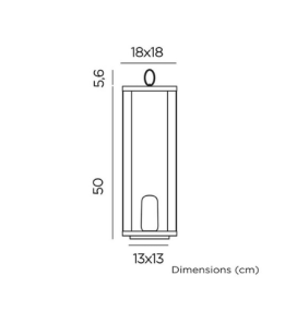Lámpara portátil Newgarden Siroco 50