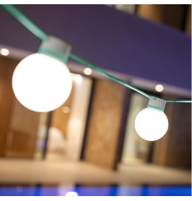 Guirnalda led Newgarden Bruna cable turquesa