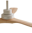 Ventilador de techo Sulion Nati sin luz blanco y madera