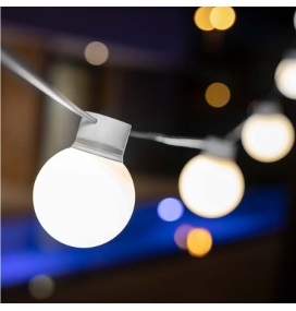 Guirnalda led solar Newgarden Bruna blanca batería recargable