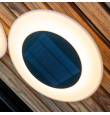Aplique de pared led solar Newgarden Wally disk Ø27cm