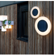 Aplique de pared led solar Newgarden Wally disk Ø27cm
