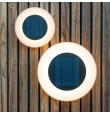 Aplique de pared led solar Newgarden Wally disk Ø27cm