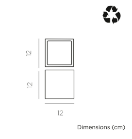 Aplique led solar Newgarden Wally 12