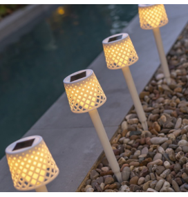 Pica led solar Newgarden Gretita blanca (pack 4 unidades)