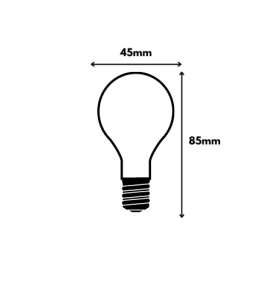 Bombilla led E27 especial para guirnaldas de goma
