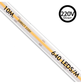 Tira led cob 220V 15W 10 metros