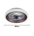 Ventilador led de techo Tegaluxe Diamond