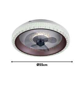 Ventilador led de techo Tegaluxe Diamond