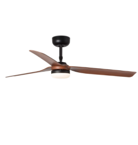 Ventilador led Faro Punt madera y blanco