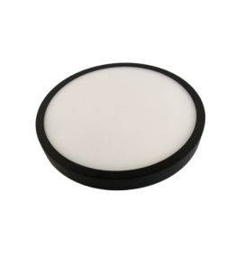 Plafon led slim superficie redondo 18W negro