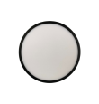 Plafon led slim superficie redondo 18W negro