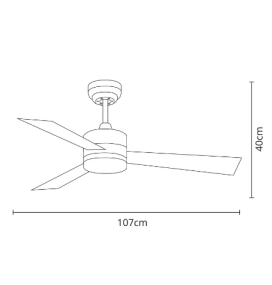 Ventilador led Kilim niquel aspas reversibles madera y cerezo