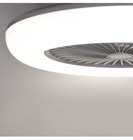 Ventilador led de techo Tornado plata